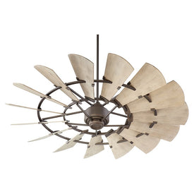 Windmill 60" Fifteen-Blade Indoor/Outdoor Patio Ceiling Fan