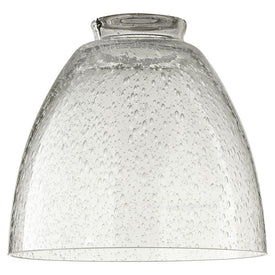 Replacement Clear Seeded Glass Dome Shade with 2.25" Fitter