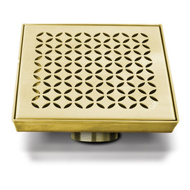 Delmar Series Lotus Line Centerpoint Drain 4" x 4"