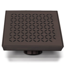 Delmar Series Lotus Line Centerpoint Drain 4" x 4"