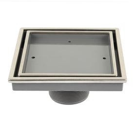 Lagos Series Veil (Tile-In) Line Centerpoint Drain 5-3/4" x 5-3/4"