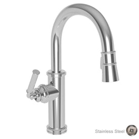 Taft Single Handle Pull Down Bar/Prep Faucet - Stainless Steel PVD