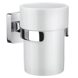 Ice Wall-Mount Porcelain Tumbler with Holder