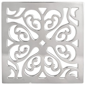 Decorative 4" Square Shower Drain Cover