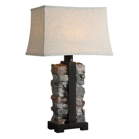 Kodiak Stacked Stone Table Lamp