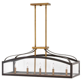 Clarendon Five-Light Linear Pendant