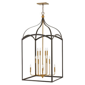 Clarendon Twelve-Light Three-Tier Pendant