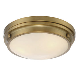 Lucerne Three-Light Flush Mount Ceiling Fixture