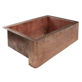 Kahlo Single Bowl Handcrafted Copper Farmhouse Kitchen Sink