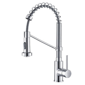 Bolden Single Handle 18" Commercial Kitchen Faucet with Dual-Function Pull Down Sprayer