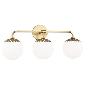 Paige Three-Light Bathroom Vanity Fixture