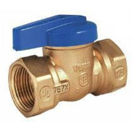Ball Valve T-3000 Blue Top Gas 1/2 Inch Flare Forged Brass Lever 1 Piece