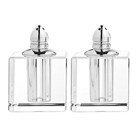 Vitality Platinum Handmade Lead-Free Crystal Salt and Pepper Shakers