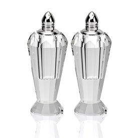 Preston Platinum Handmade Lead-Free Crystal Salt and Pepper Shakers Set of 2