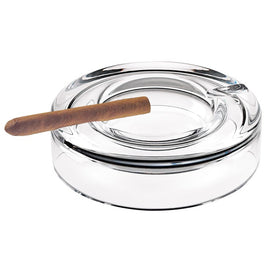 Winston European Mouth-Blown Crystal 8" Cigar Ash Tray
