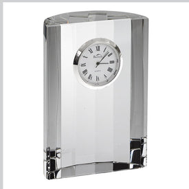 Half Moon Crystal Table Clock