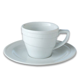Essentials Hotel 3.5 oz Porcelain Espresso Cup and Saucer