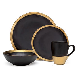 Golden Onyx Dinnerware Four-Piece Set