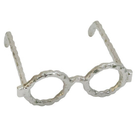 Silver Aluminum Eyeglasses Sculpture