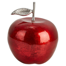 13" Aluminum Apple Decor