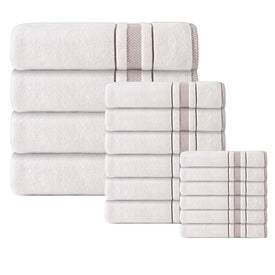 Enchasoft Turkish Cotton 16-Piece Towel Set