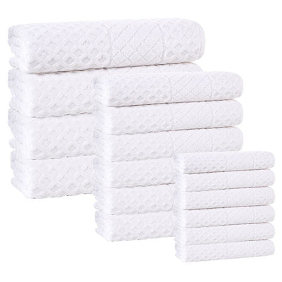 GLOSSWHT16 Bathroom/Bathroom Linens & Rugs/Towel Set