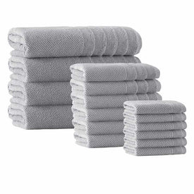 Veta Turkish Cotton 16-Piece Towel Set