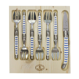 Jean Dubost Laguiole Mariniere Collection Seven-Piece Oyster Set