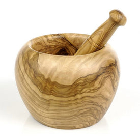Olive Wood mortar and pestle