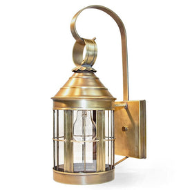 Heal Single-Light Outdoor Cone-Top Wall Lantern with Top Scroll