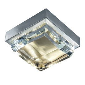 Crystal Single-Light Mini Flush Mount Ceiling Fixture