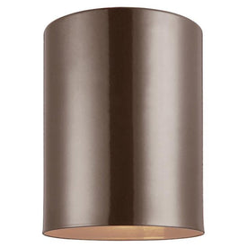 Outdoor Cylinder Single-Light Flush Mount Ceiling Fixture