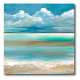 Coastal Horizon I 30" x 30" Gallery-Wrapped Canvas Wall Art