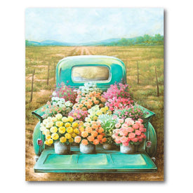 Flowers for Sale 16" x 20" Gallery-Wrapped Canvas Wall Art