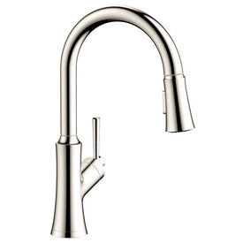 Joleena Single Handle High-Arc Pull Down Kitchen Faucet, 1.75 GPM