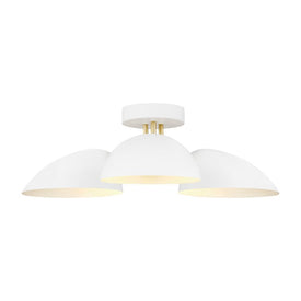 Jane Three-Light Flush Mount Ceiling Fixture by Ellen