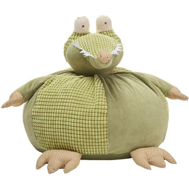 Mina Victory Plushlines Crocodile Green pillow 18" x 18" Animal Pillow