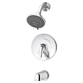 Elm Single Handle Wall-Mount Tub and Shower Trim Kit with Diverter Lever without Valve