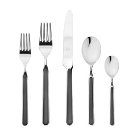 Fantasia Five-Piece Black Flatware Set