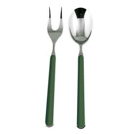 Fantasia Two-Piece Green Serving Set