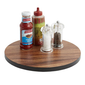Onyx 13.75" Wood Lazy Susan with Black Rim