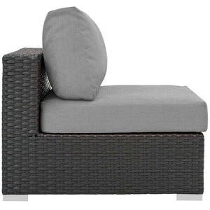 EEI-1854-CHC-GRY Outdoor/Patio Furniture/Outdoor Sofas