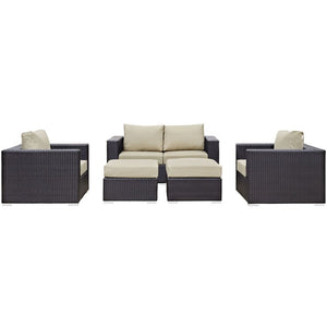 EEI-2158-EXP-BEI-SET Outdoor/Patio Furniture/Outdoor Sofas