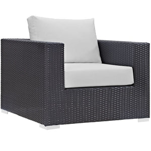 EEI-2159-EXP-WHI-SET Outdoor/Patio Furniture/Outdoor Sofas