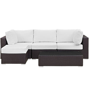 EEI-2172-EXP-WHI-SET Outdoor/Patio Furniture/Outdoor Sofas