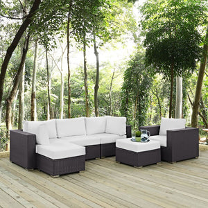 EEI-2207-EXP-WHI-SET Outdoor/Patio Furniture/Outdoor Sofas