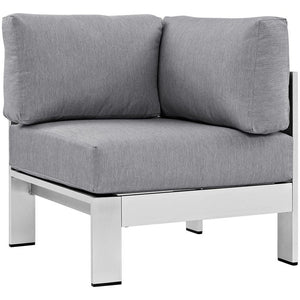 EEI-2557-SLV-GRY Outdoor/Patio Furniture/Outdoor Sofas