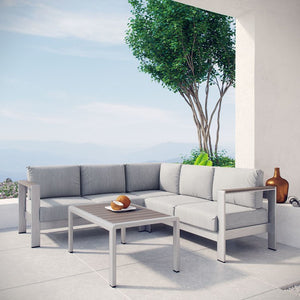 EEI-2559-SLV-GRY Outdoor/Patio Furniture/Outdoor Sofas