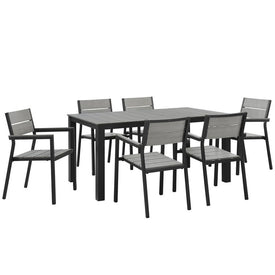 Maine Seven-Piece Outdoor Patio Dining Set