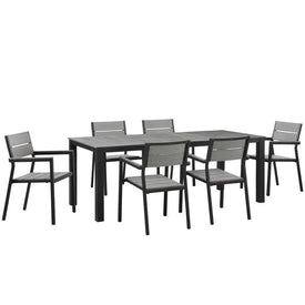 Maine Seven-Piece Outdoor Patio Dining Set